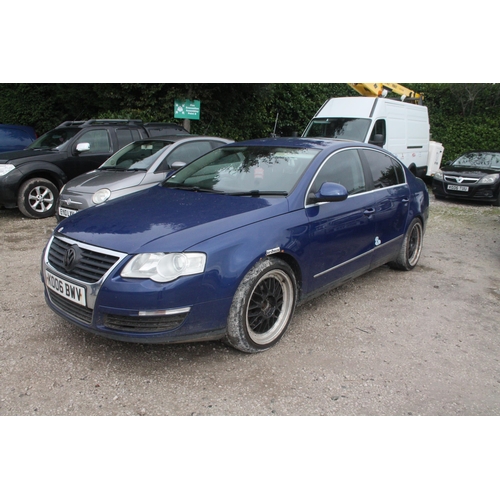 191 - VOLKSWAGON PASSAT SE TDI K006BWV FIRST REG 26/07/06 MOT 05/02/24 223493 MILES GOOD RUNNER NO VAT WHI... 