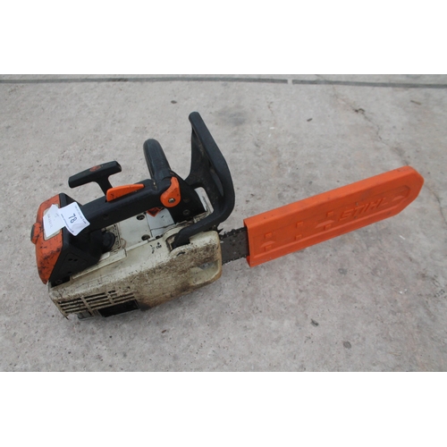 78 - STIHL 020T CHAINSAW (WORKING) FROM A RETIREMENT DISPERSAL + VAT