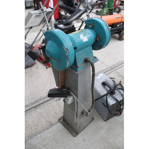 168 - WOLF PEDESTAL GRINDER NO VAT