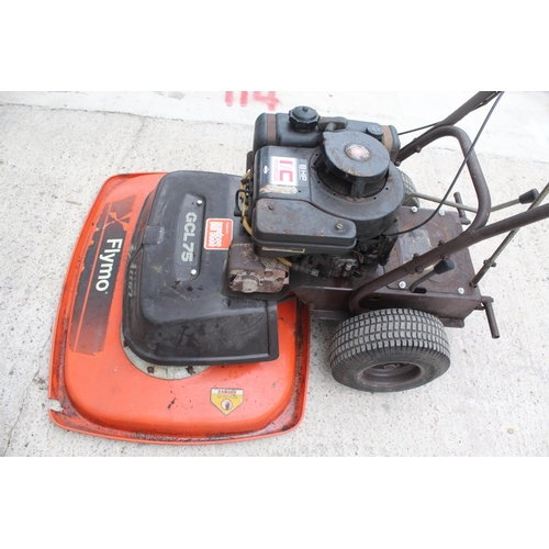 171 - FLYMO TWIN DECK GCL75 8HP MOWER  + VAT