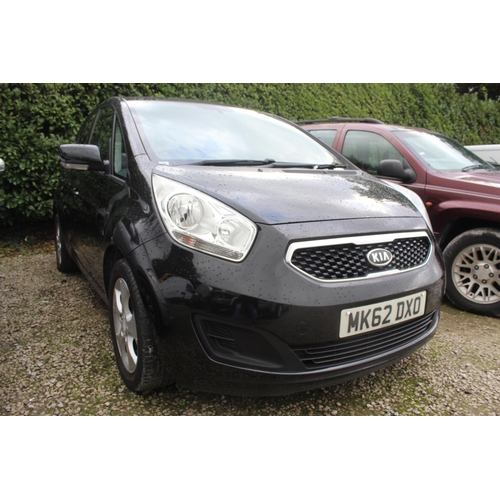 188 - KIA VENGA 1.4 PETROL MK62DXO FIRST REG 2012 5 DOOR 1 OWNER 8 SERVICE STAMPS MOT  NO VAT WHILST ALL D... 