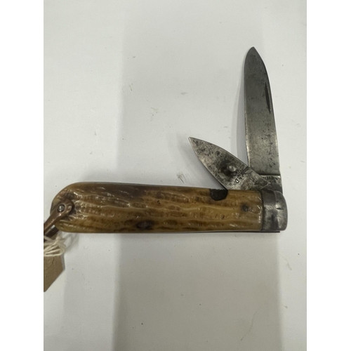 89 - A VINTAGE SHEFFIELD POCKET KNIFE INDISTINCT MAKER