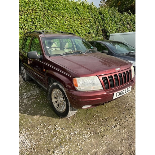 187 - JEEP GRAND CHEROKEE LIMITED V8 5 DOOR AUTOMATIC T360LEC 150190 MILES MOT 08/09/24 FIRST REG 19/05/99... 