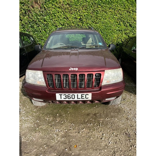 187 - JEEP GRAND CHEROKEE LIMITED V8 5 DOOR AUTOMATIC T360LEC 150190 MILES MOT 08/09/24 FIRST REG 19/05/99... 