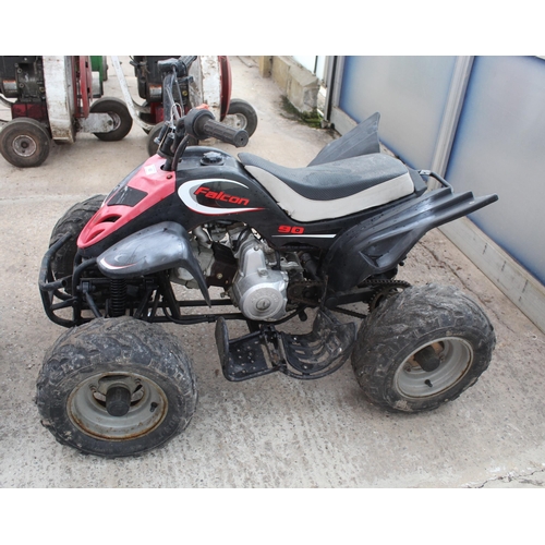 60 - 90CC FALCON QUAD BIKE - NEEDS NEW BATTERY  NO VAT