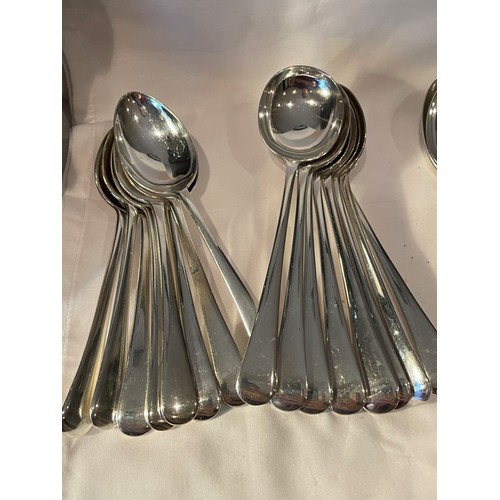 104A - FORTY FOUR ITEMS OF J E & S SILVER PLATED CUTLERY