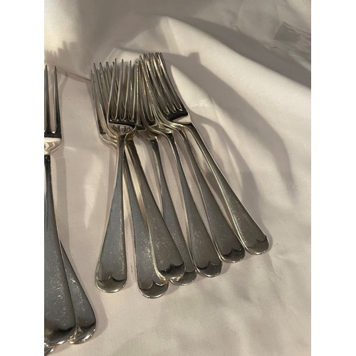 104A - FORTY FOUR ITEMS OF J E & S SILVER PLATED CUTLERY