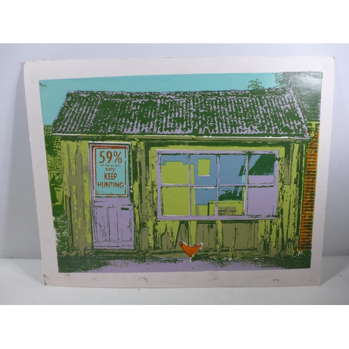 314 - ILANA RICHARDSON (20TH/21ST CENTURY) SIGNED LIMITED EDITION (129/225) COLOURED PRINT OF A HOUSE IN S... 