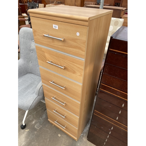 2767 - A MODERN CHEST OF SIX DRAWERS, 18