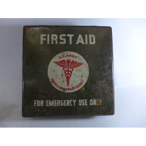 382 - A WORLD WAR II U.S. ARMY MEDICAL DEPARTMENT FIRST AID TIN