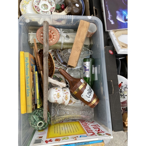 2320 - AN ASSORTMENT OF HOSUEHOLD CLEARANCE ITEMS TO INCLUDE CERAMICS AND GLASSWARE ETC