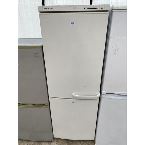 2358 - A TALL WHITE BOSCH EXXCEL FRIDGE FREEZER