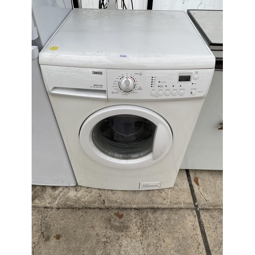 2360 - A WHITE ZANUSSI 6KG WASHING MACHINE