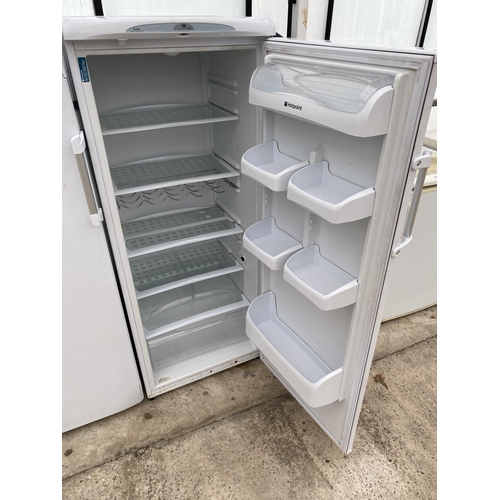 2364 - A WHITE HOTPOINT FUTURE UPRIGHT FRIDGE