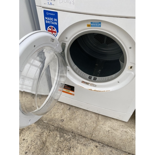 2365 - A WHITE INDESIT 7KG TUMBLE DRYER