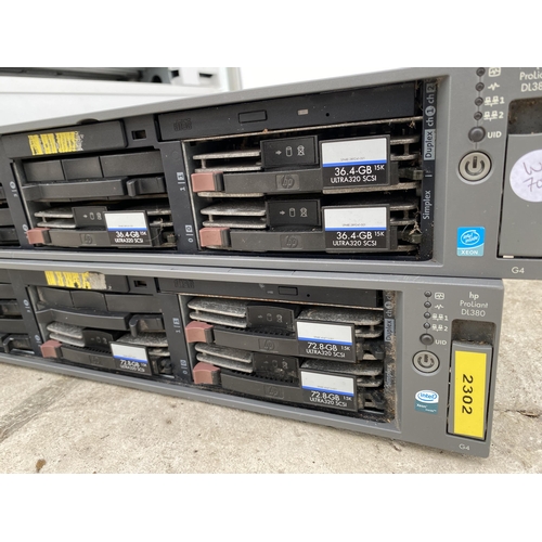 2377 - TWO HP PROLIANT DL380 SERVERS