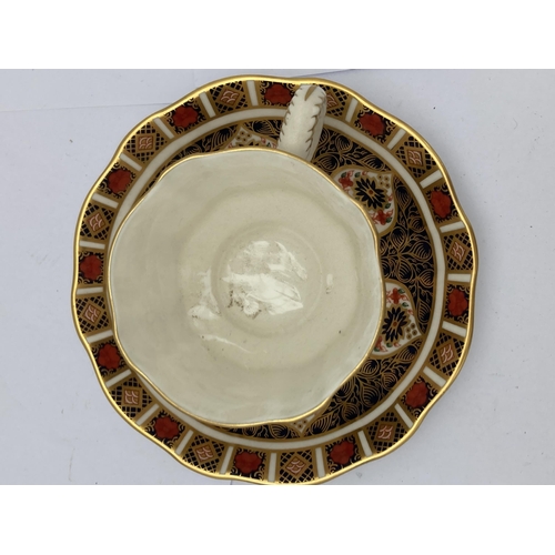 378 - A ROYAL CROWN DERBY IMARI 1128 CUP AND SAUCER