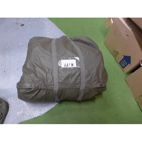 394 - A GERMAN GREEN SNIPER SLEEPING BAG WITH ARMS