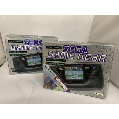 326 - A PORTABLE SEGA GAME GEAR HAND HELD GAME SYSTEM (BOXED) WITH SPARE BOX