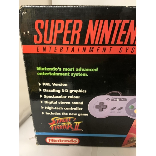 342 - A SUPER NINTENDO ENTERTAINMENT SYSTEM INCLUDING THE WORLD'S GREATEST ARCADE HIT STREET FIGHTER II PA... 