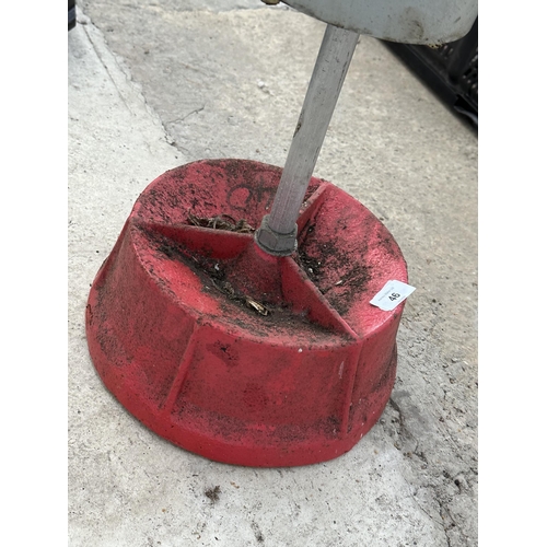 46 - A PORTABLE WHEEL BALANCER NO VAT