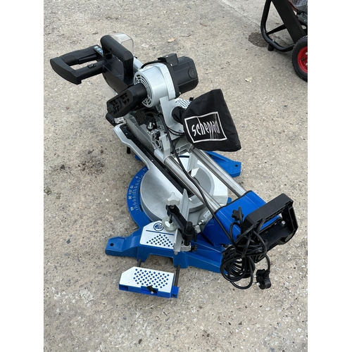 50 - NEW SCHEPPACH 305MM DOUBLE BEVEL SLIDING MITRE SAW  NEW PRICE £399 NO VAT