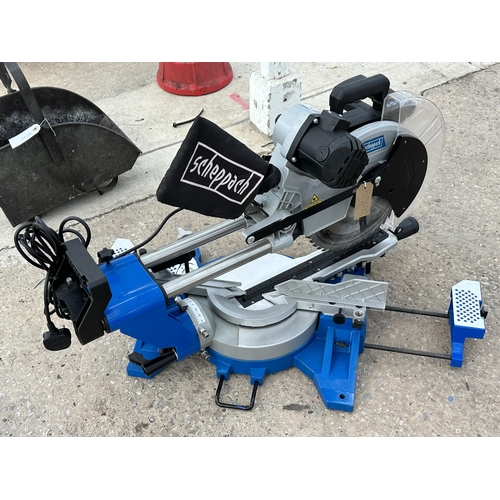 50 - NEW SCHEPPACH 305MM DOUBLE BEVEL SLIDING MITRE SAW  NEW PRICE £399 NO VAT