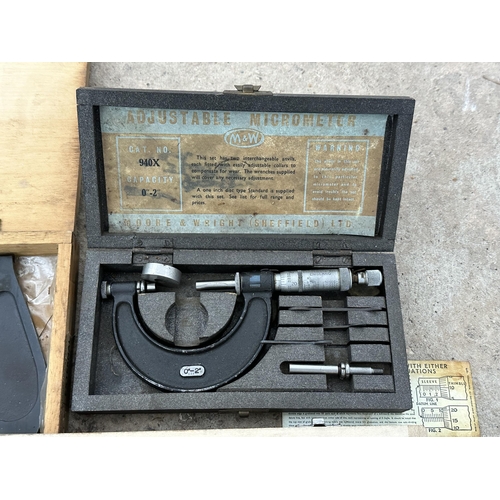 74 - VARIOUS ENGINEERS TOOLS TO INCLUDE TO MICROMETERS NO VAT