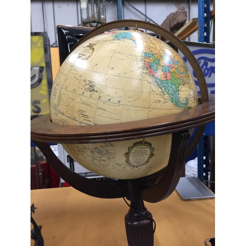 22 - A REPRODUCTION TERRESTRIAL GLOBE, 16