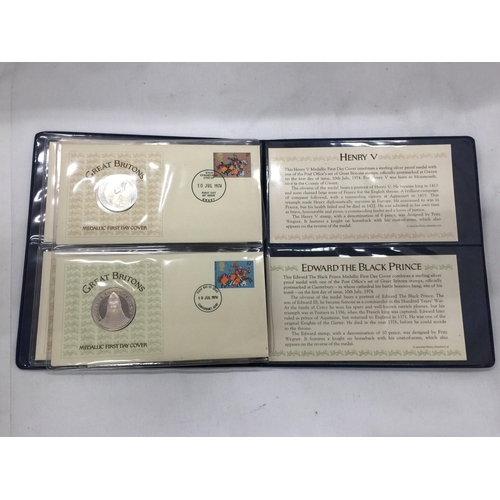 38 - A STERLING SILVER GREAT BRITAINS FIRST DAY COVER COIN SET WITH ALBUM