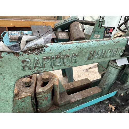 123 - A RAPIDOR ELECTRIC POWERED HACKSAW, SINGLE PHASE - NO VAT