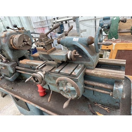 126 - A COLCHESTER STUDENT HEAVY DUTY ENGINEER'S LATHE WITH MULTIPLE ACCESSORIES, THREE PHASE - NO VAT