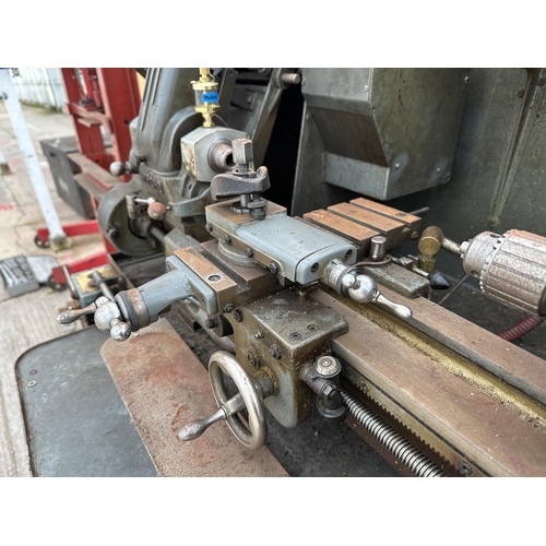 128 - A MYFORD ML7 ENGINEER'S LATHE WITH A LARGE QUANTITY OF ACCESSORIES - NO VAT