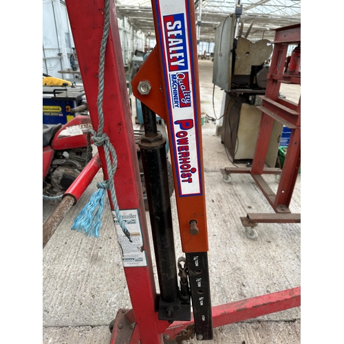 134 - A SEALEY 1 TONNE POWER HOIST - NO VAT