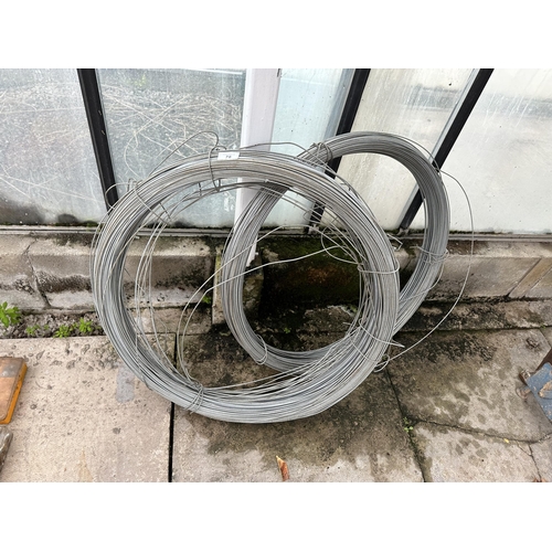 78 - TWO ROLLS OF MEDIUM TENSILE WIRE NO VAT