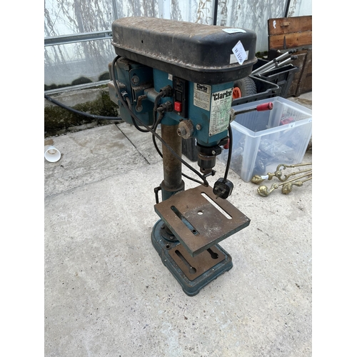 98 - A CLARKE METALWORKER 5 SPEED PILLAR DRILL - NO VAT