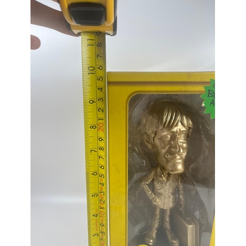 108 - A BOXED ONLY FOOLS AND HORSES CUSHTY VINYL BOBBLEHEAD GOLD RODNEY FIGURE, 26 X 13 CM