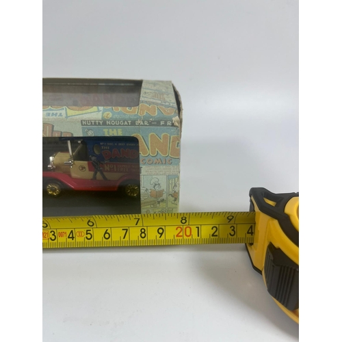 110 - A BOXED LLEDO DANDY TOONS COMIC DIECAST VEHICLE SET, DA1002, 8 X 20 CM