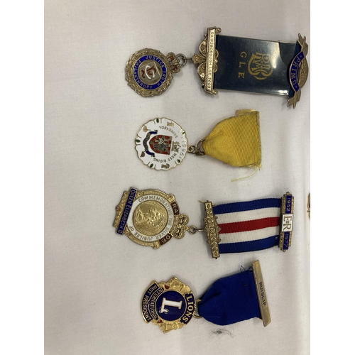 119 - A COLLECTION OF MASONIC MEDALS TO INCLUDE CHESHIRE FESTIVAL 1951, WARWICKSHIRE WOMEN'S, ETC - 8 IN T... 