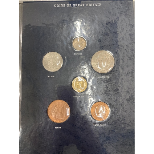 277 - A COLLECTION OF COMMEMORATIVE FIRST DAY COVER COIN SETS WITH COINS OF GREAT BRITAIN COIN SET