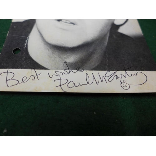 10 - A PAUL MCCARTNEY SIGNED POSTCARD