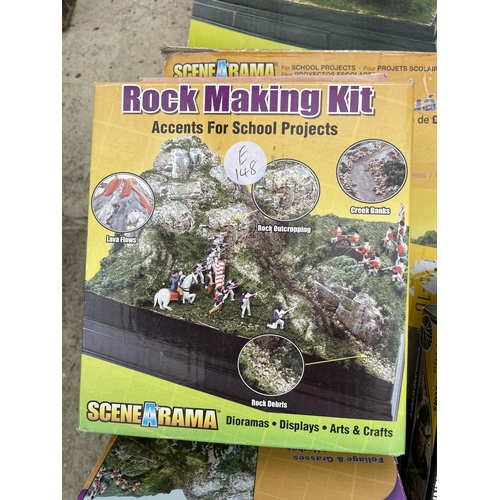 2052 - AN ASSORTMENT OF MODEL ROCK MAKING KITS