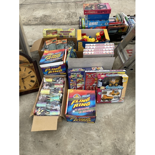 2072 - A LARGE QUANTITY OF AS NEW OLD SHOP STOCK TOYS AND GAMES