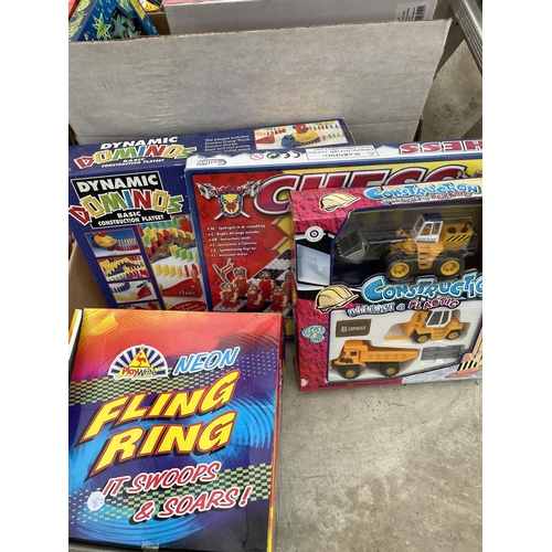 2072 - A LARGE QUANTITY OF AS NEW OLD SHOP STOCK TOYS AND GAMES