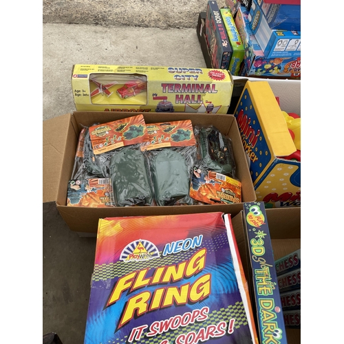 2072 - A LARGE QUANTITY OF AS NEW OLD SHOP STOCK TOYS AND GAMES