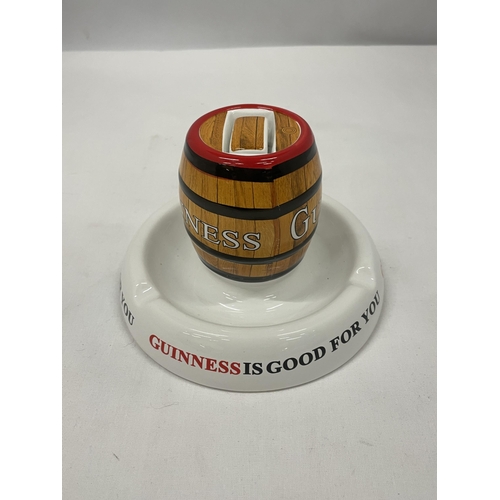 44 - A MINTONS GUINNESS IS GOOD FOR YOU ASHTRAY / MATCHBOX HOLDER