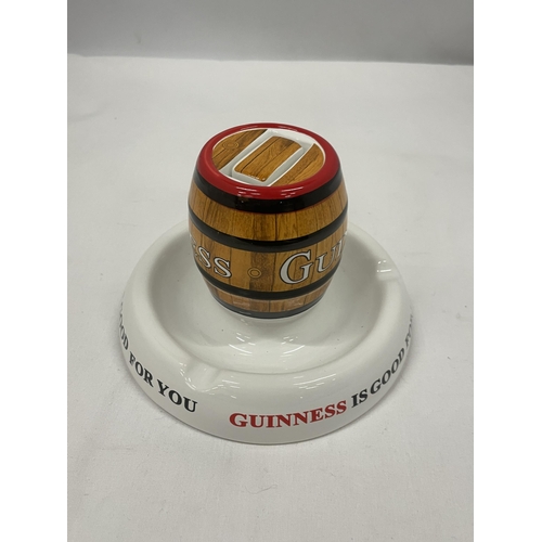 44 - A MINTONS GUINNESS IS GOOD FOR YOU ASHTRAY / MATCHBOX HOLDER