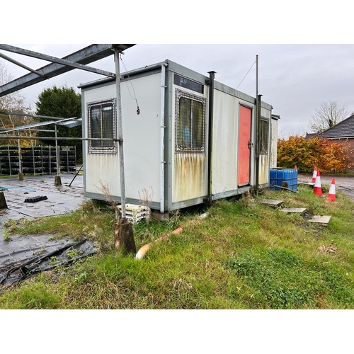 314 - A SITE CABIN APPROX 16' X 8' + VAT TO BE COLLECTED FROM NEWBURGH NEAR WIGAN FURTHER DETAILS NIGEL AS... 