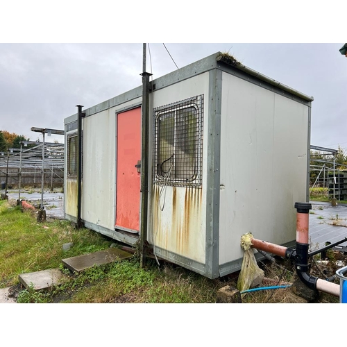 314 - A SITE CABIN APPROX 16' X 8' + VAT TO BE COLLECTED FROM NEWBURGH NEAR WIGAN FURTHER DETAILS NIGEL AS... 