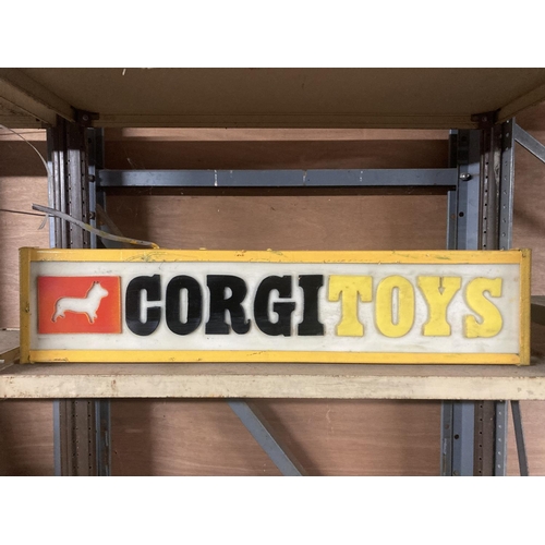 320A - A CORGI TOYS ILLUMINATED LIGHT BOX SIGN